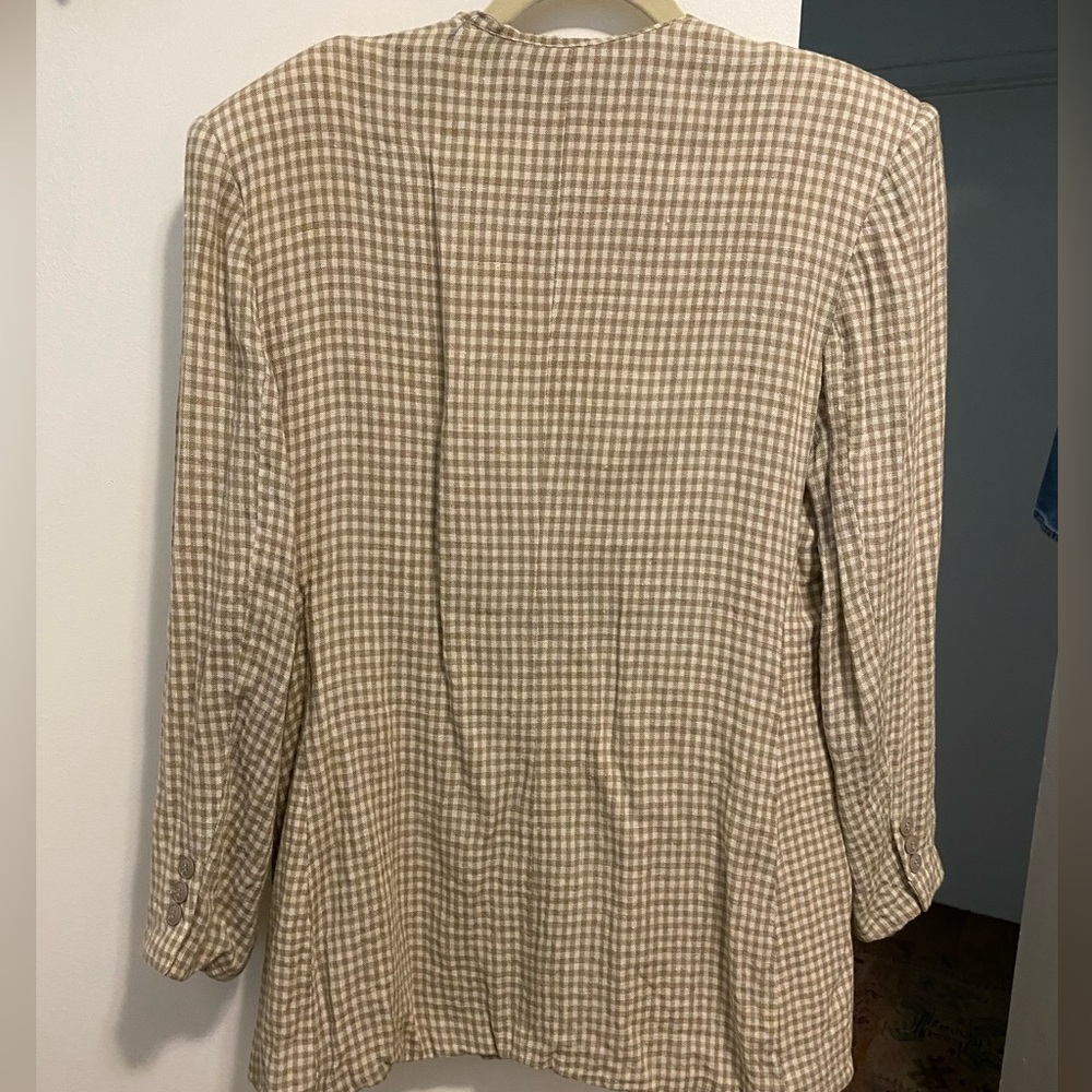 Vintage Gingham Blazer